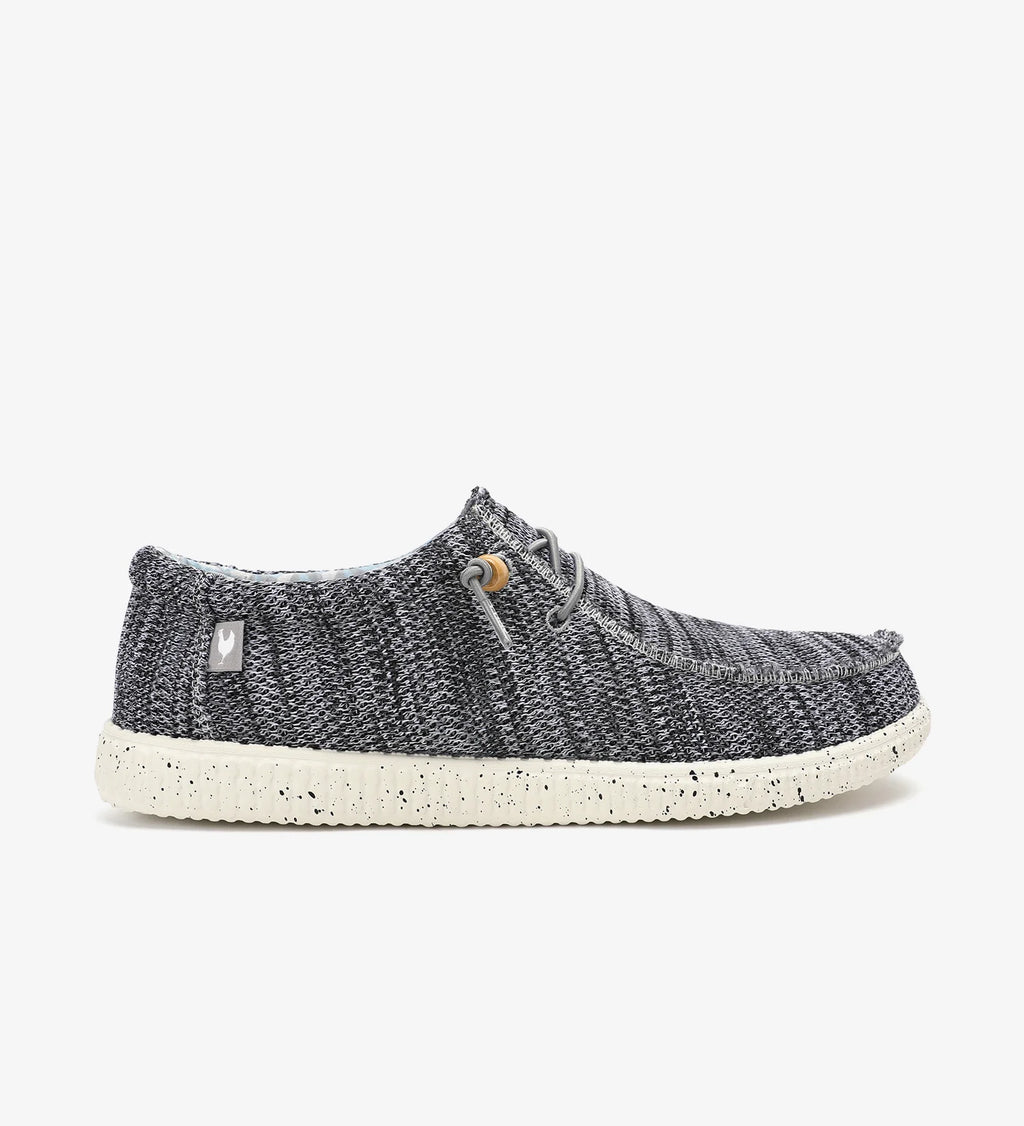 Wallabi gestrickte Pitas Grau Schwarz
