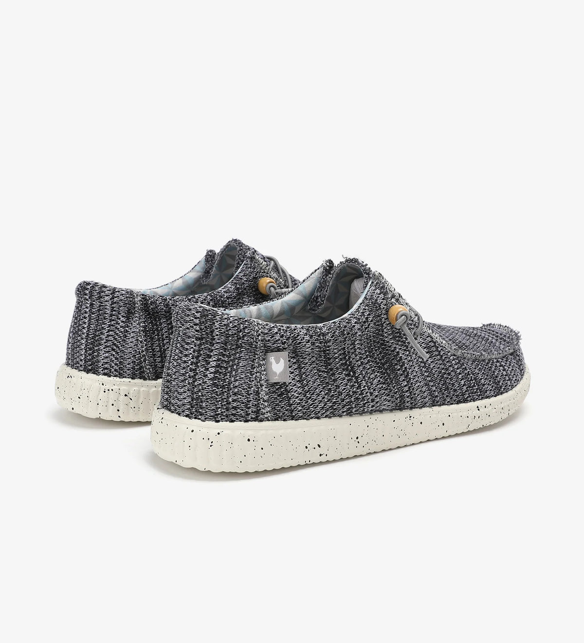 Wallabi gestrickte Pitas Grau Schwarz