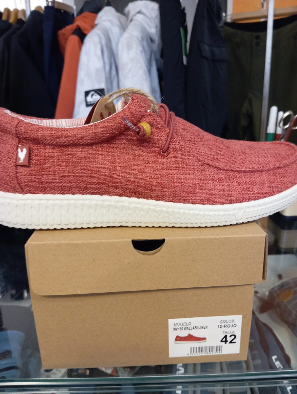 Pitas Wallabi linen Rosso wp 150 red