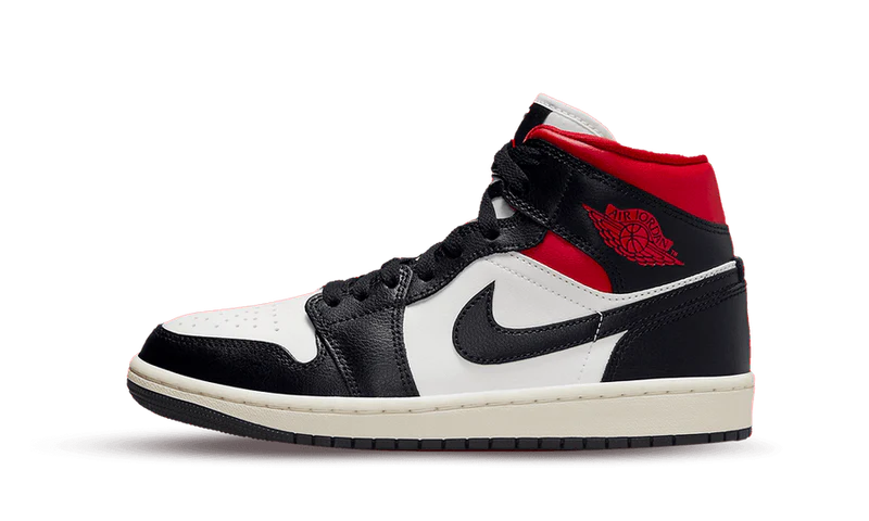 Jordan 1 Mid Gym Red panda