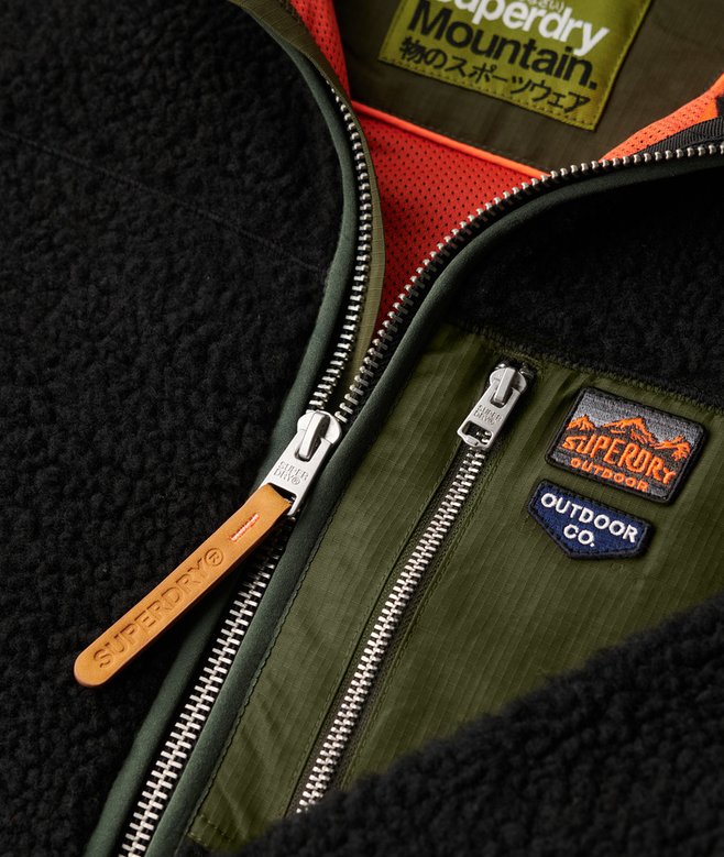 Polaire zippée intégrale Vintage Rétro