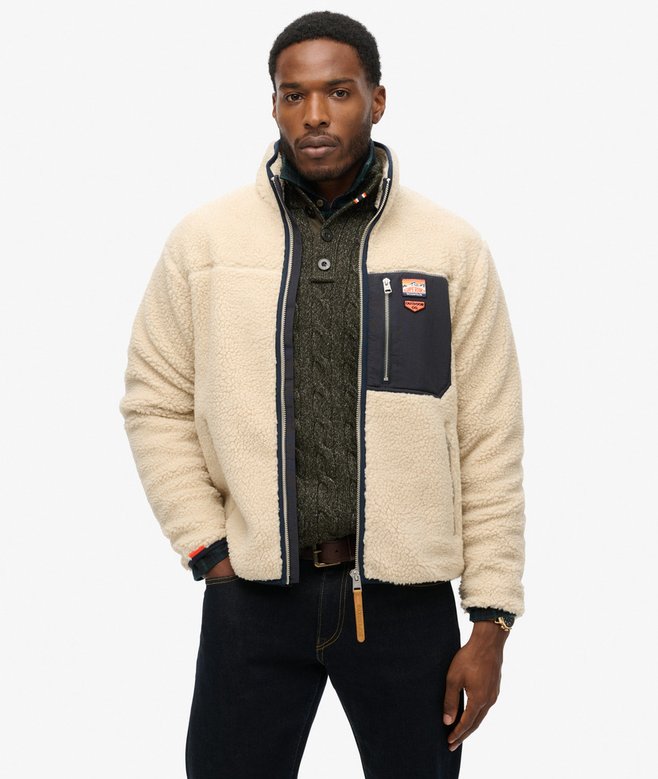 Polaire zippée intégrale Vintage Rétro
