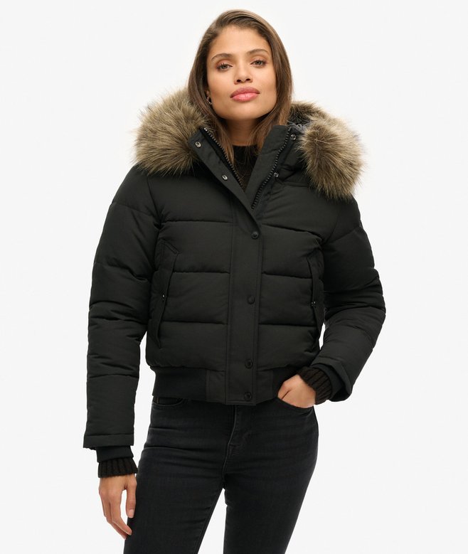 Giacca Bomber Everest con Cappuccio e pelliccia