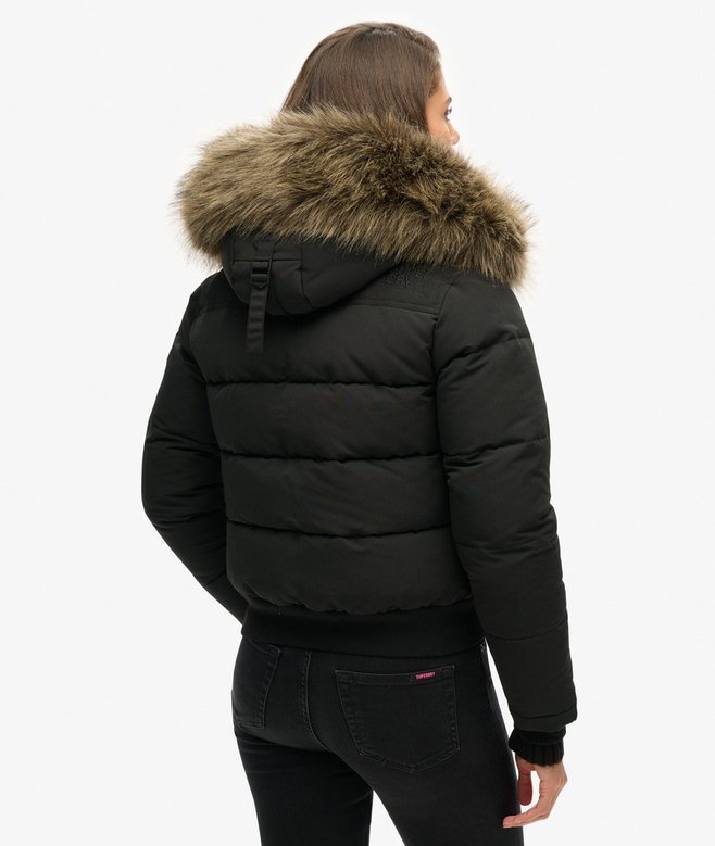 Giacca Bomber Everest con Cappuccio e pelliccia